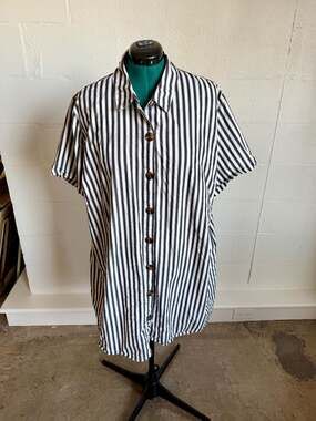 Who What Wear 3X  Short Sleeve  Shirt Dress w/ Pockets